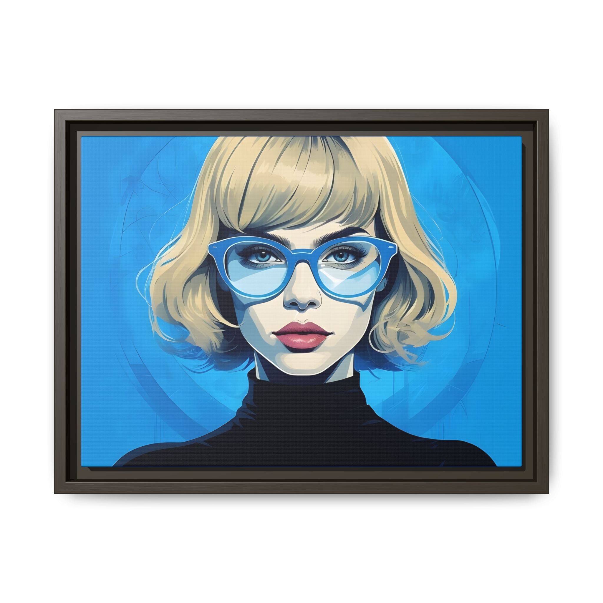 Canvas Art Print - Pop Art Girl Framed