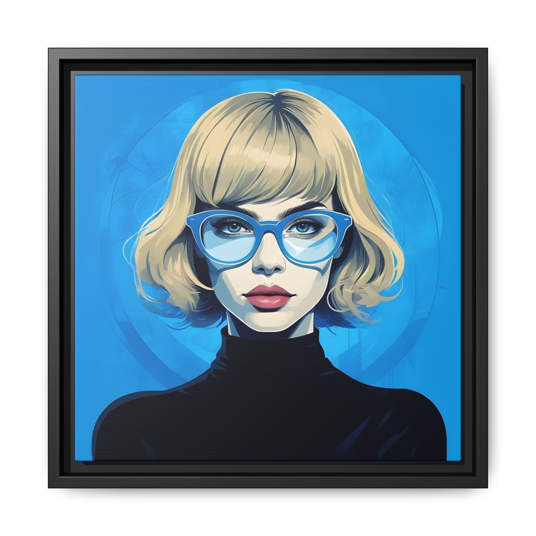 Canvas Art Print - Pop Art Girl Framed