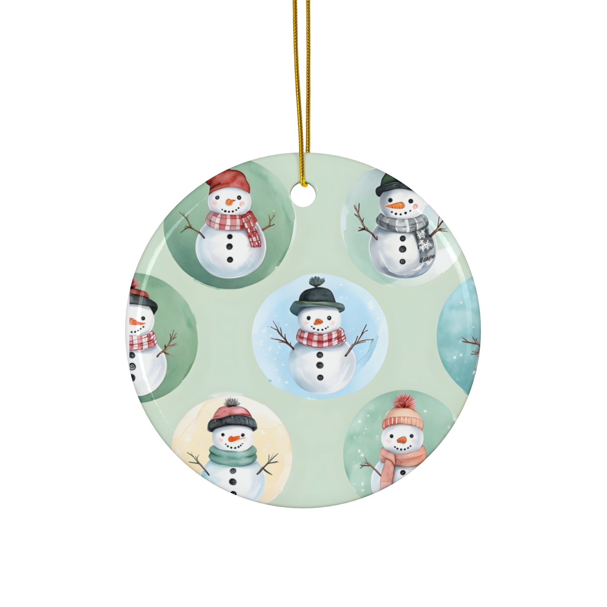 Snowmen Ceramic Ornaments