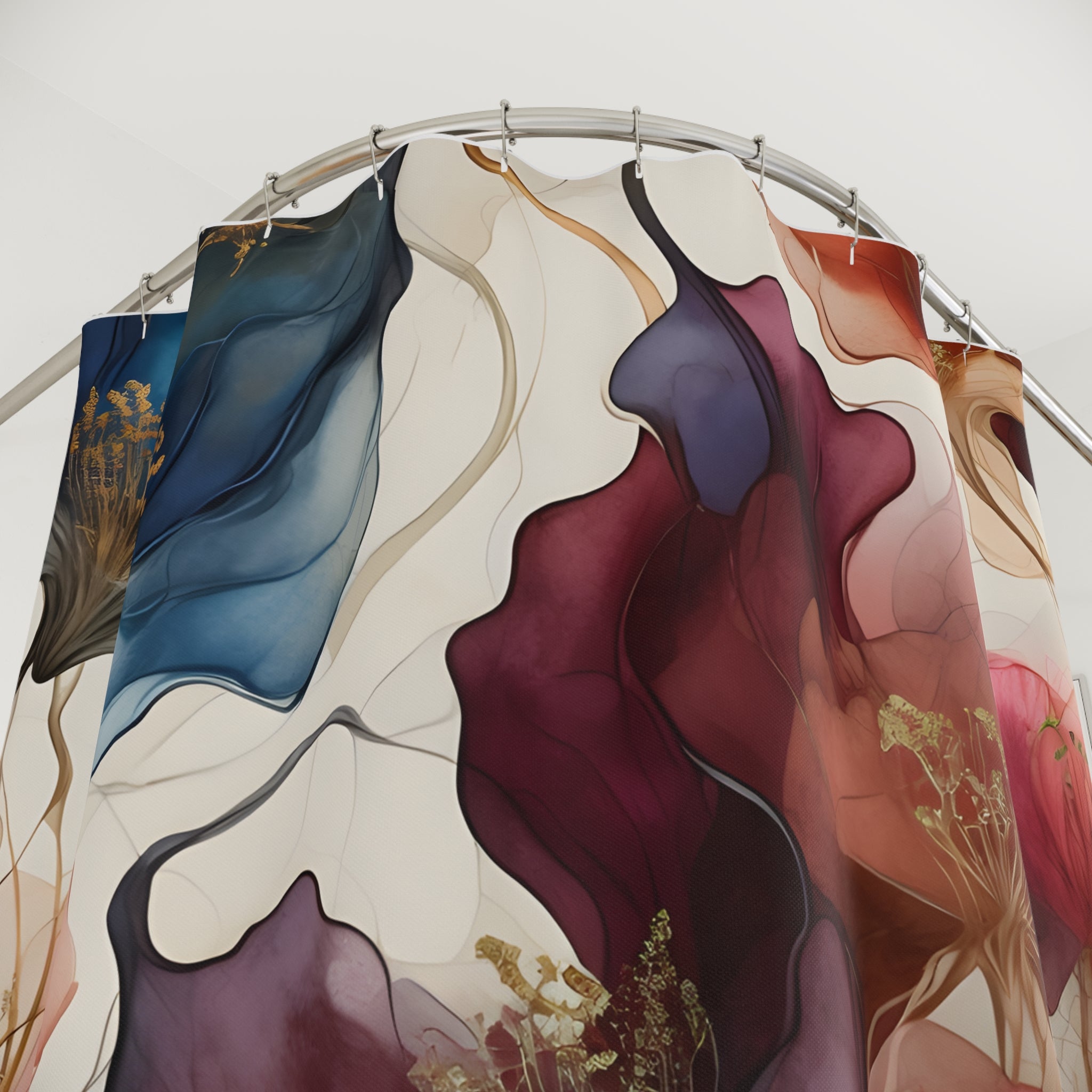 Shower Curtain, Duschvorhang Blumen