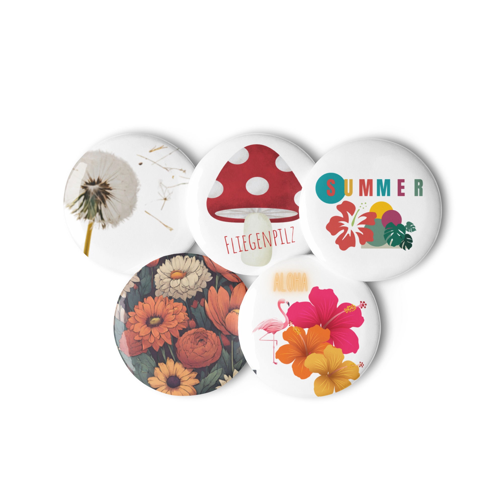 Button Set 5-teilig